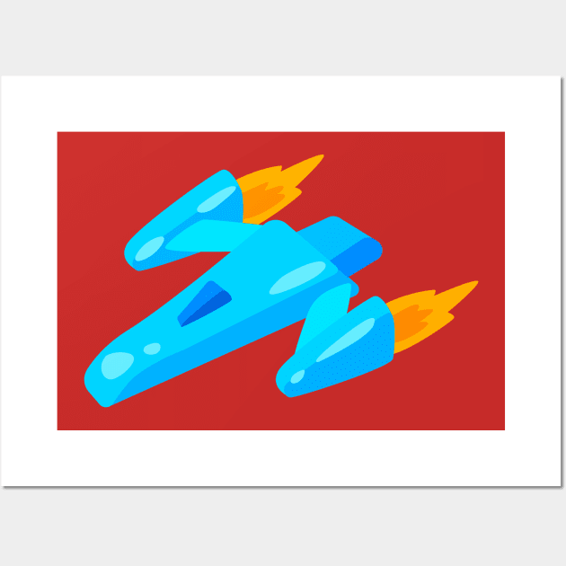 Glaxy Spaceship Wall Art by holidaystore